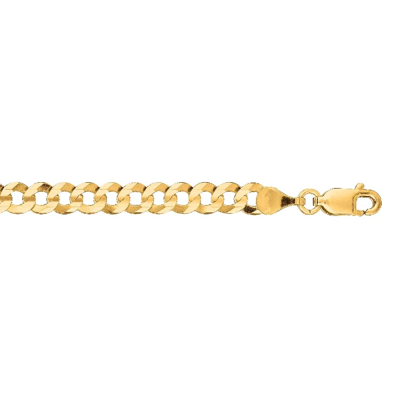 Exclusive Jewelry Sale – Sparkle For Less 14kt 20 inches Yellow Gold 4.7mm Diamond Cut Comfort Curb Chain with Lobster Clasp