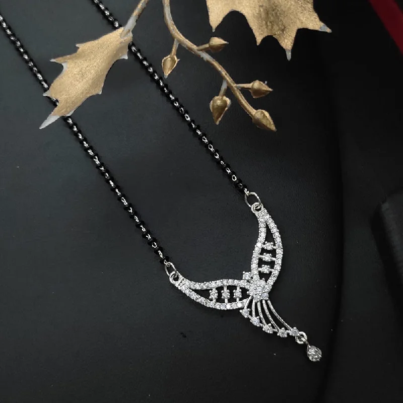 Unique Jewelry Designs Now At Discounted Rates Manisha Jewellery Silver Plated Austrian Stone Manglasutra